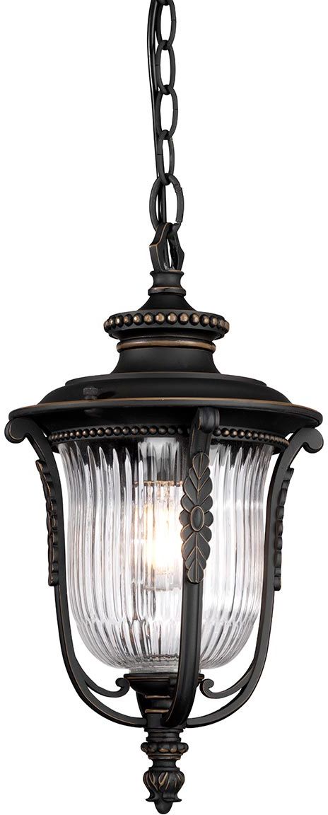 Elstead Lighting Luverne lámpara colgante para exterior 1x60 W marrón KL-LUVERNE8-M
