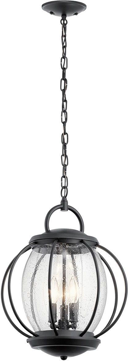 Elstead Lighting Vandalia lámpara colgante para exterior 3x60 W negro KL-VANDALIA8-L