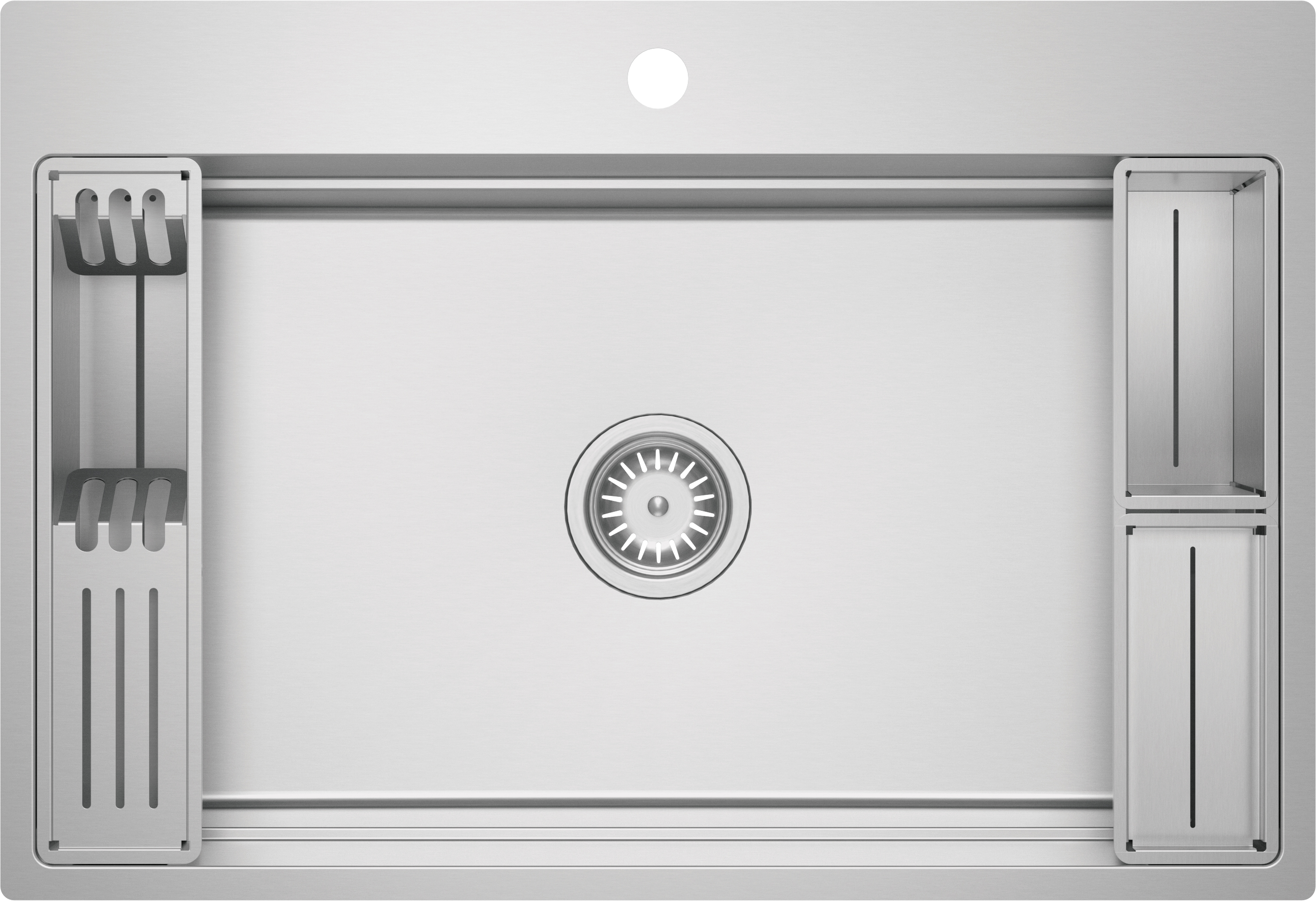 Deante Magnetic fregadero de acero 76x52 cm acero ZRM_010B