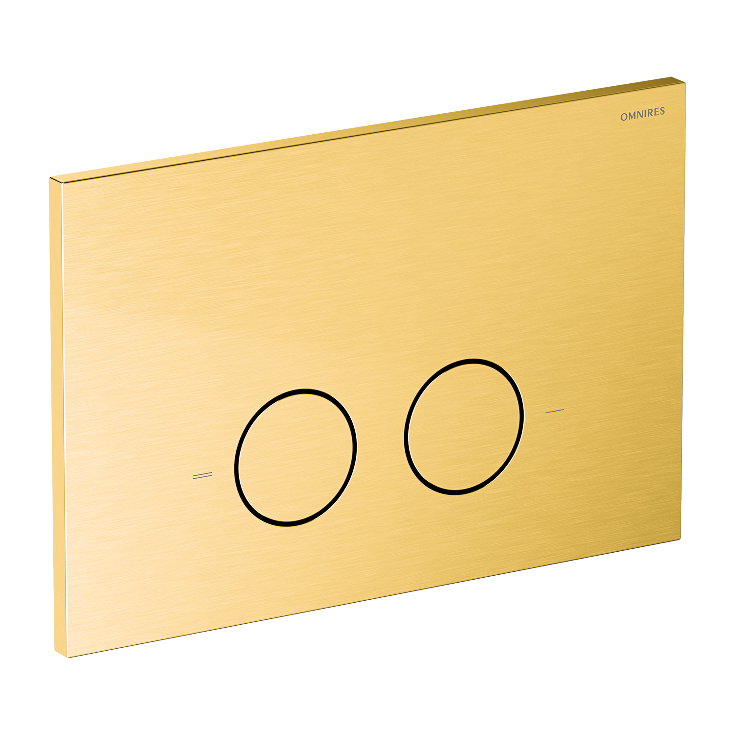 Omnires Steel-R45 botón de descarga para WC oro ST45PS1GLB