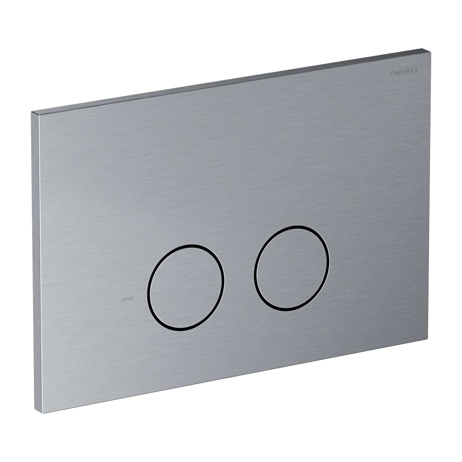 Omnires Steel-R45 botón de descarga para WC || ST45PS1NI