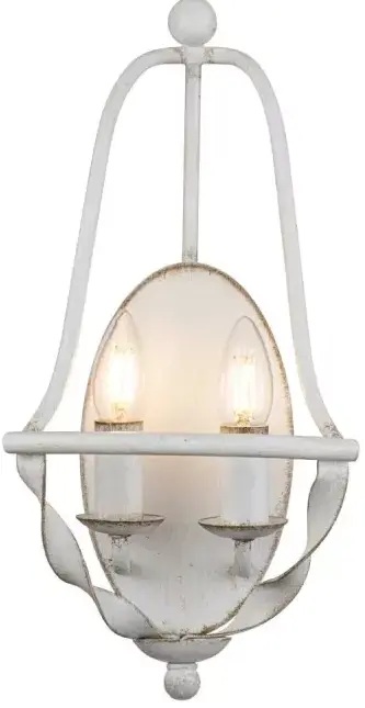Elstead Lighting Bradbury lámpara de pared 2x40 W blanco QZ-BRADBURY2-AWH