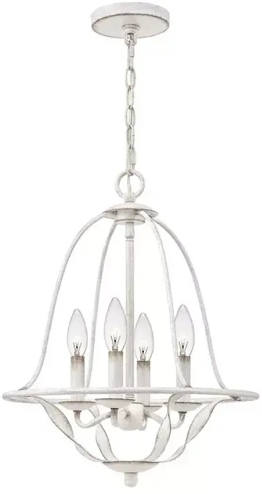 Elstead Lighting Bradbury lámpara colgante 4x40 W blanco QZ-BRADBURY-4P-AWH