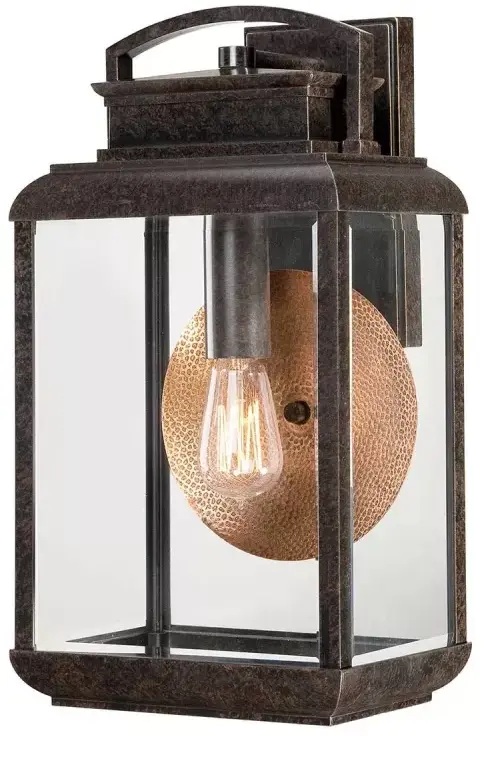 Elstead Lighting Byron lámpara de pared para exteriores 1x60 W marrón QZ-BYRON-L