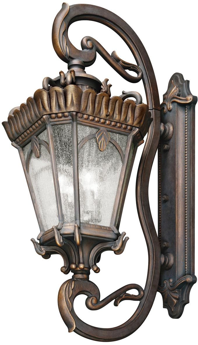 Elstead Lighting Tournai lámpara de pared para exteriores 4x60 W gris-marrón KL-TOURNAI1G-XL