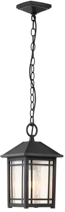Elstead Lighting Cedar Point lámpara colgante para exterior 1x60 W negro QZ-CEDAR-POINT8-M-BK