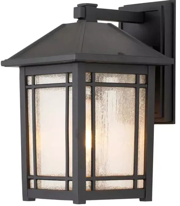 Elstead Lighting Cedar Point lámpara de pared para exteriores 1x60 W negro QZ-CEDAR-POINT-M-BK