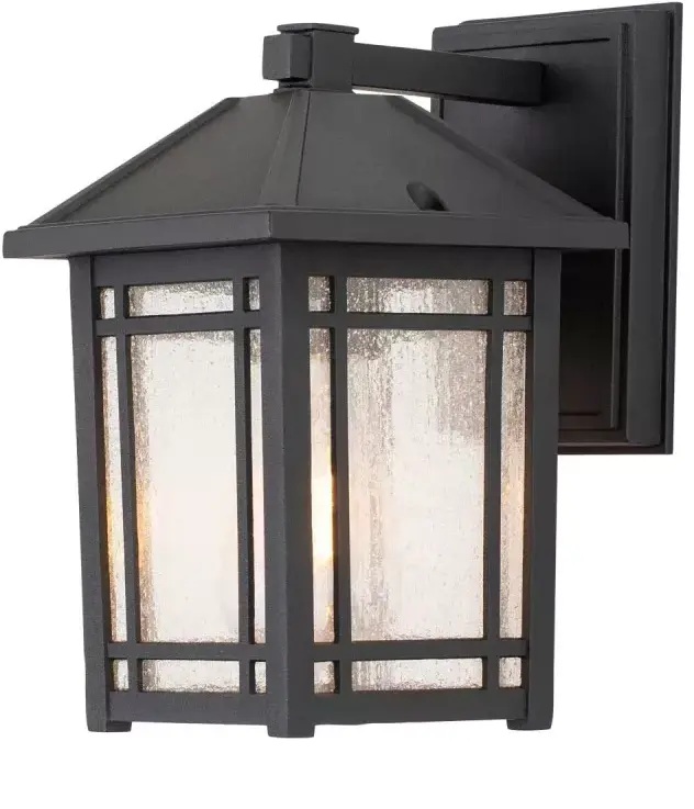 Elstead Lighting Cedar Point lámpara de pared para exteriores 1x60 W negro QZ-CEDAR-POINT-S-BK