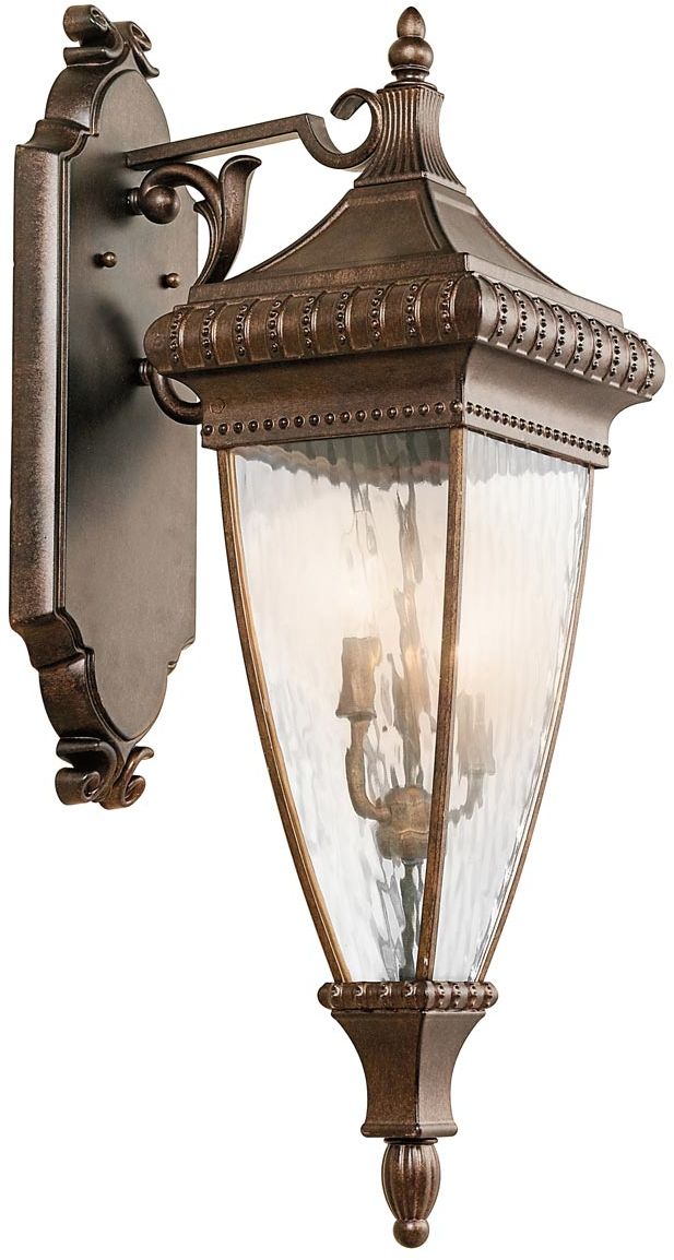 Elstead Lighting Venetian Rain lámpara de pared para exteriores 3x60 W marrón KL-VENETIAN2-L