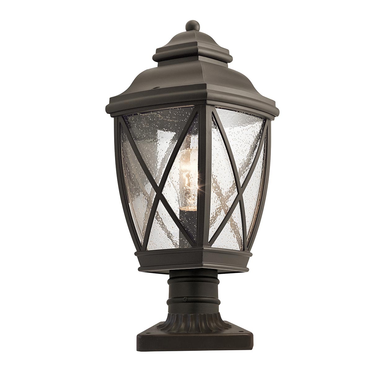 Elstead Lighting Tangier lámpara de pie para exteriores 1x60 W marrón KL-TANGIER3-M