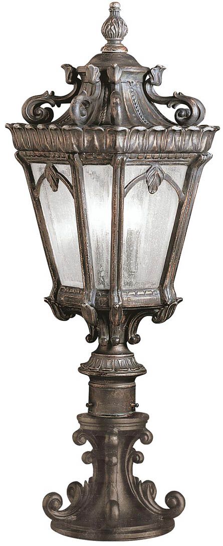 Elstead Lighting Tournai lámpara de pie para exteriores 2x60 W gris-marrón KL-TOURNAI3-L