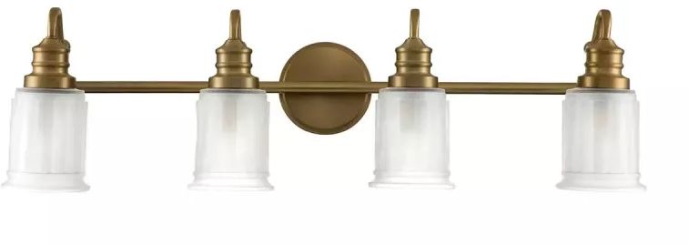 Elstead Lighting Swell lámpara de pared 4x3 W latón QZ-SWELL4-BB-BATH