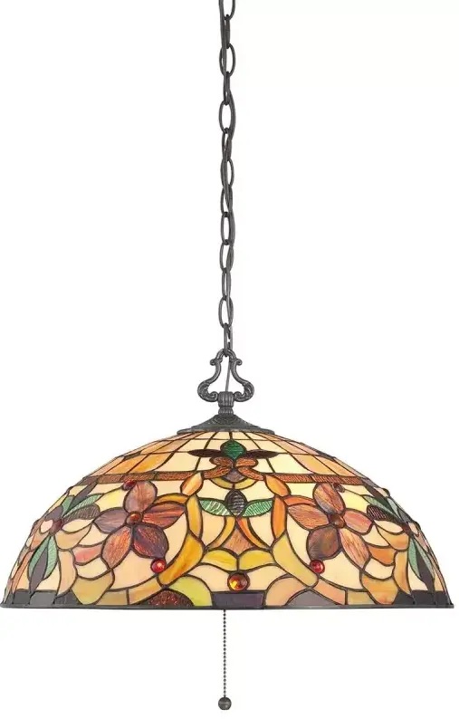 Elstead Lighting Kami lámpara colgante 3x60 W marrón QZ-KAMI-P