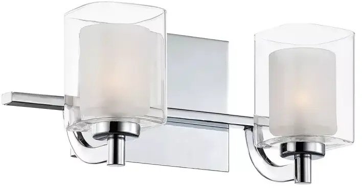 Elstead Lighting Kolt lámpara de pared 2x3 W cromo QZ-KOLT2-PC-BATH
