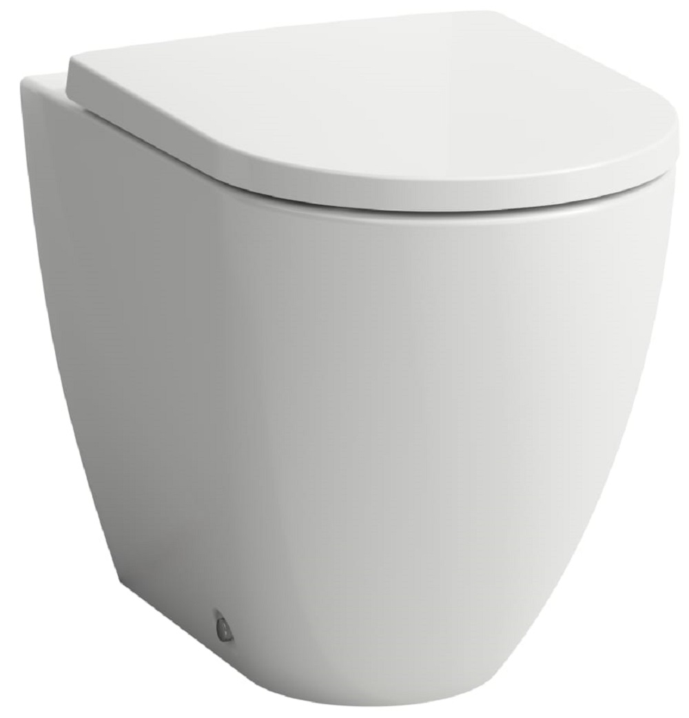 Laufen Pro X taza de inodoro de pie sin reborde con descarga de remolino blanco brillante H823861A000001