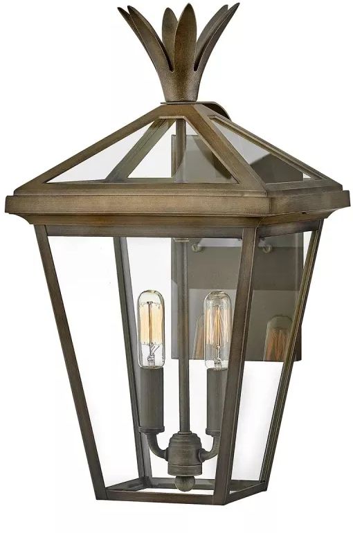 Elstead Lighting Palma lámpara de pared para exteriores 2x40 W marrón HK-PALMA-M-BU