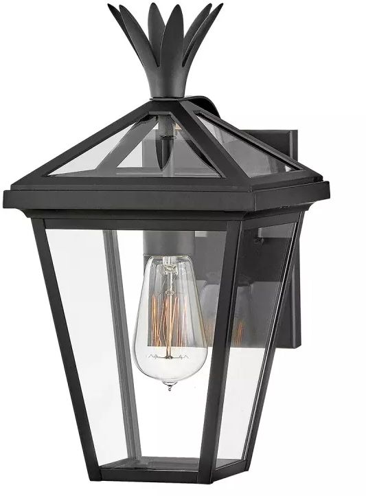 Elstead Lighting Palma lámpara de pared para exteriores 1x60 W negro HK-PALMA-S-BK