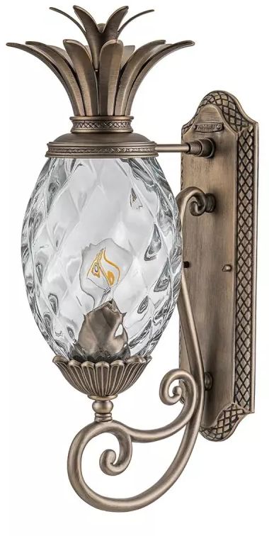 Elstead Lighting Plantation lámpara de pared para exteriores 1x40 W marrón HK-PLANTATION-M-BU