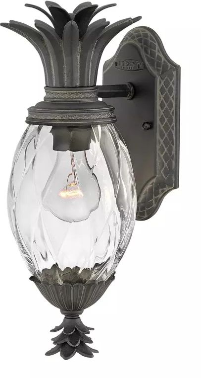 Elstead Lighting Plantation lámpara de pared para exteriores 1x40 W negro HK-PLANTATION-S-MB