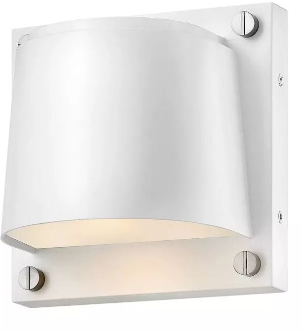 Elstead Lighting Scout lámpara de pared para exteriores 1x8 W blanco HK-SCOUT-WHT
