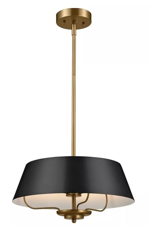 Elstead Lighting Luella lámpara de techo 3x40 W negro KL-LUELLA-3P-BKB