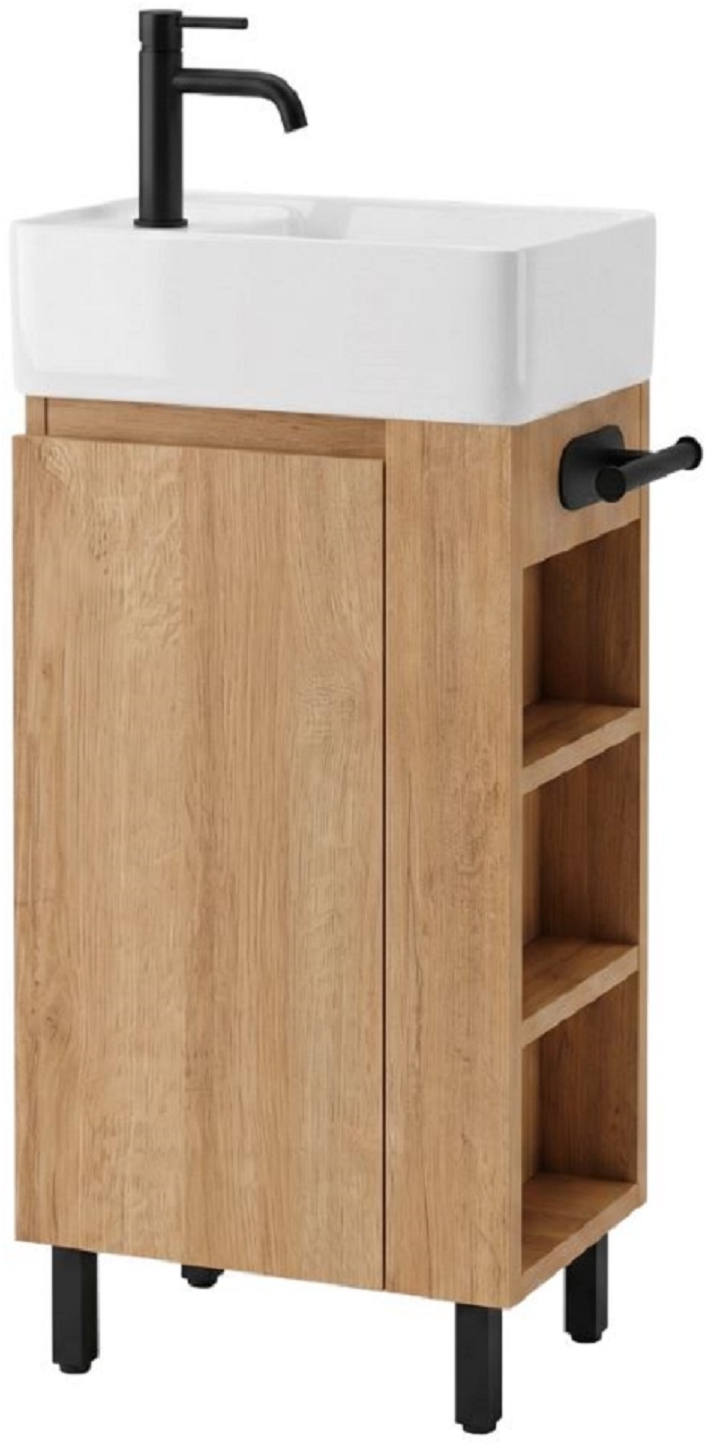 Rea Astra lavabo con mueble 43 cm marrón REA-M0404