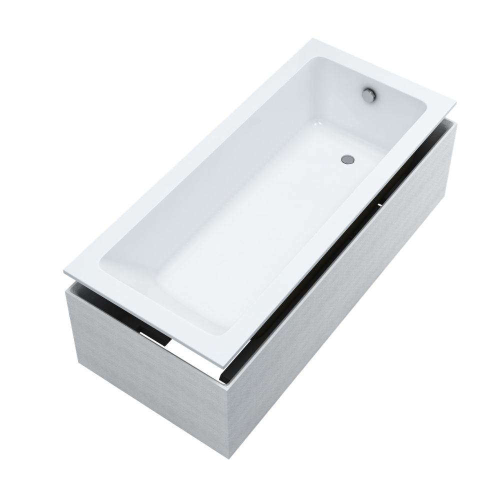 Schedline Praia SET recogedor con escobilla 150x75 cm blanco 3WST.PS1P-15075