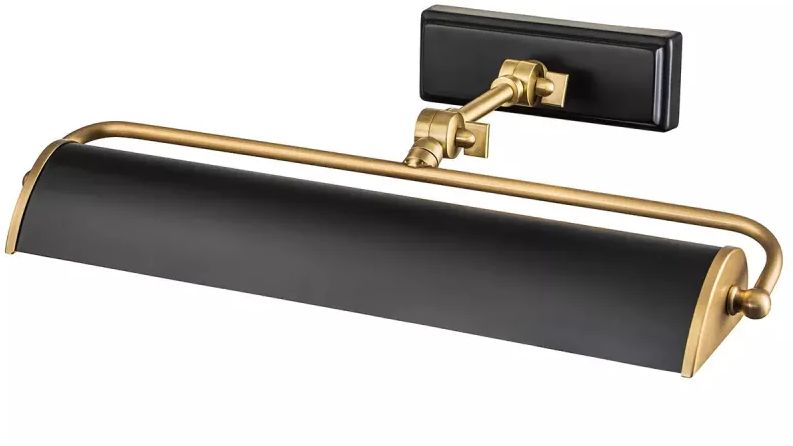 Elstead Lighting Winchfield lámpara de pared 2x40 W negro-latón WINCHFIELD-PLM-AB-OAK