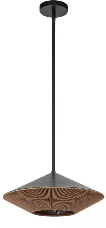 Elstead Lighting Daphne lámpara colgante 1x60 W negro ALM-DAPHNE-P-L-MB