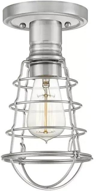 Elstead Lighting Mixon lámpara de techo 1x60 W níquel QZ-MIXON-SF-BN