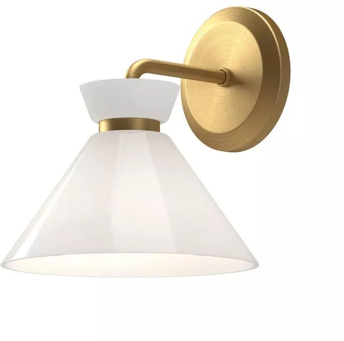 Elstead Lighting Halston lámpara de pared 1x40 W oro ALM-HALSTON-1WB-GD