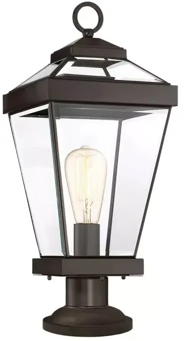 Elstead Lighting Ravine lámpara de pie para exteriores 1x60 W marrón QZ-RAVINE3-M