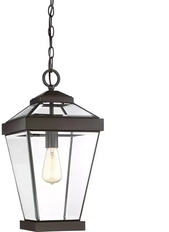 Elstead Lighting Ravine lámpara colgante 1x60 W marrón QZ-RAVINE8-M