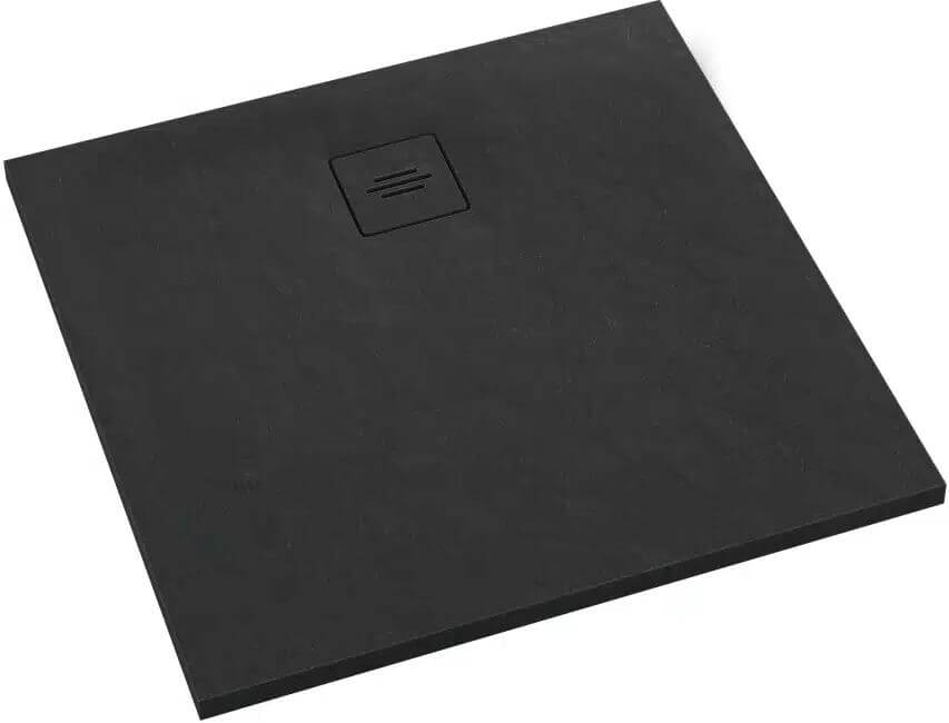 Schedline Protos Black Stone plato de ducha cuadrado 90x90 cm negro 3SP.P2K-9090/C/ST-M1/C/ST