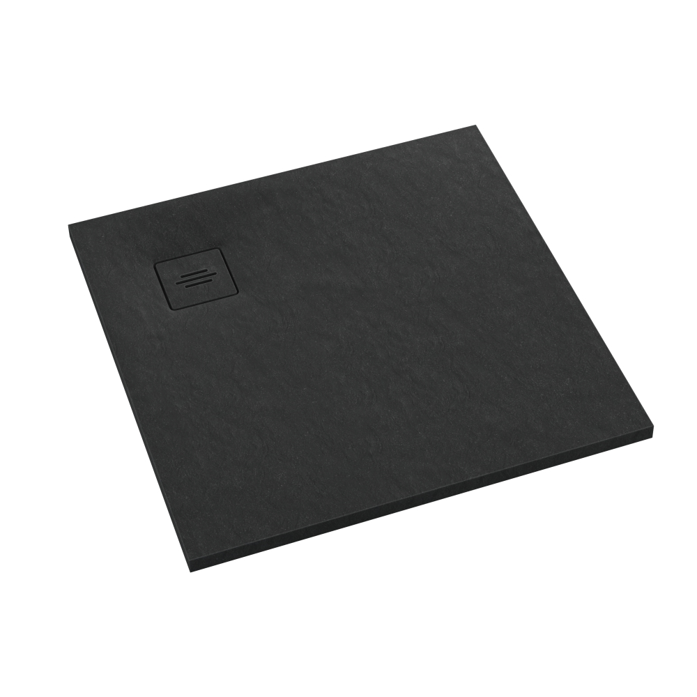 Schedline Protos Black Stone plato de ducha cuadrado 80x80 cm gris 3SP.P2K-8080/C/ST-M1/C/ST