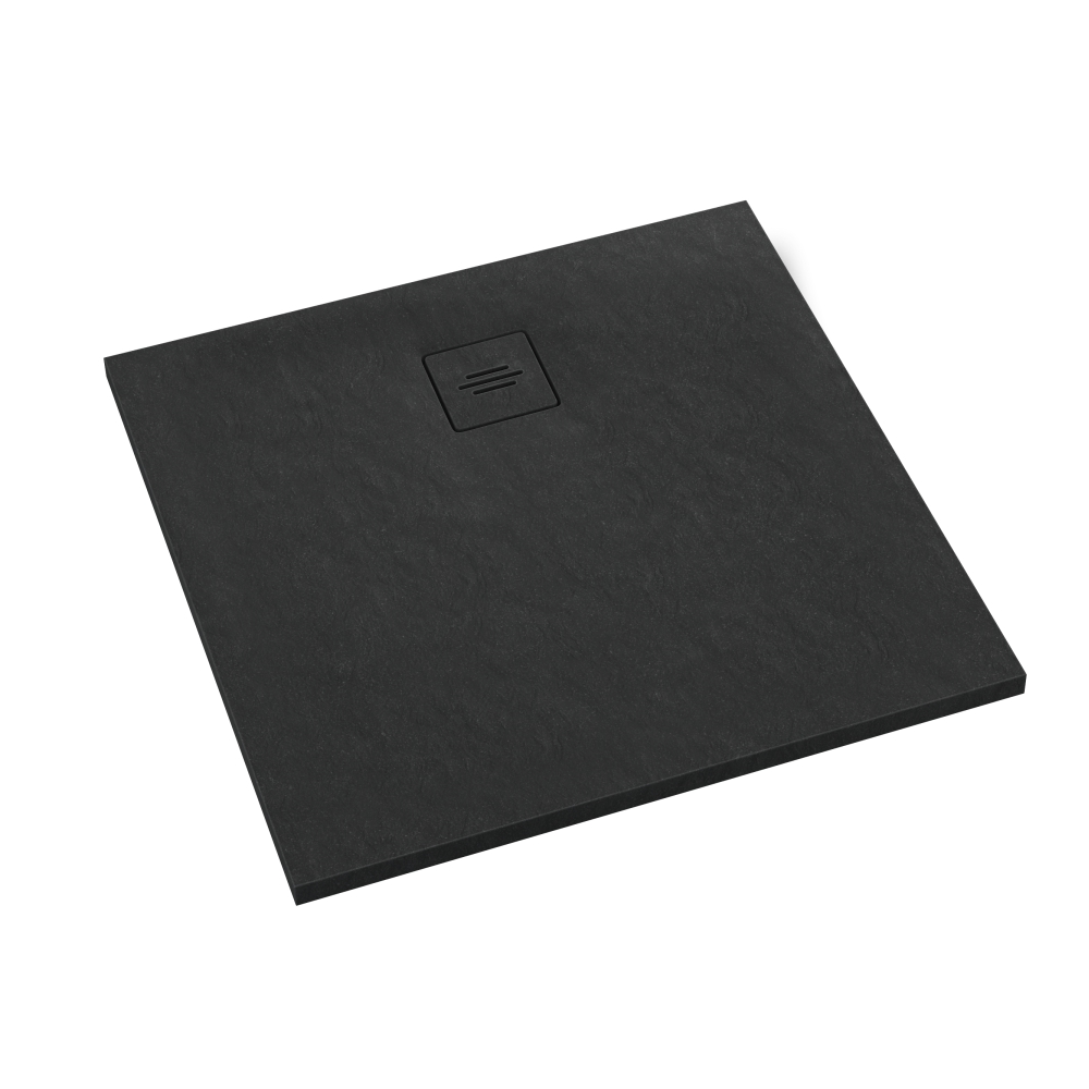 Schedline Protos Black Stone plato de ducha cuadrado 100x100 cm negro 3SP.P1K-100100/C/ST-M1/C/ST