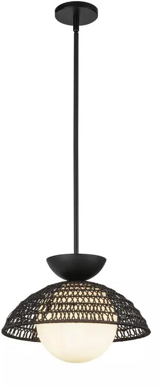 Elstead Lighting Perth lámpara colgante 1x60 W negro ALM-PERTH-P-BK
