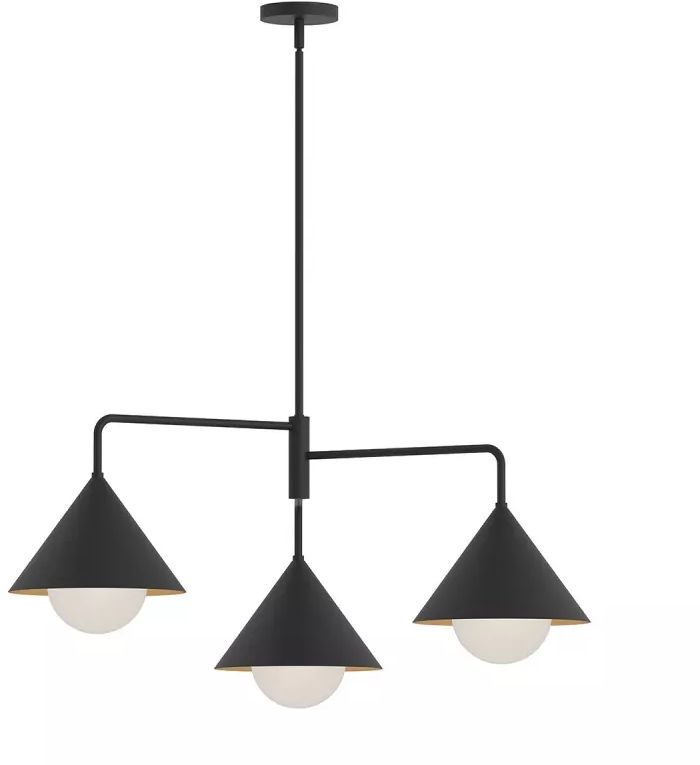 Elstead Lighting Remyck lámpara de techo 3x60 W negro ALM-REMYCK3-BK