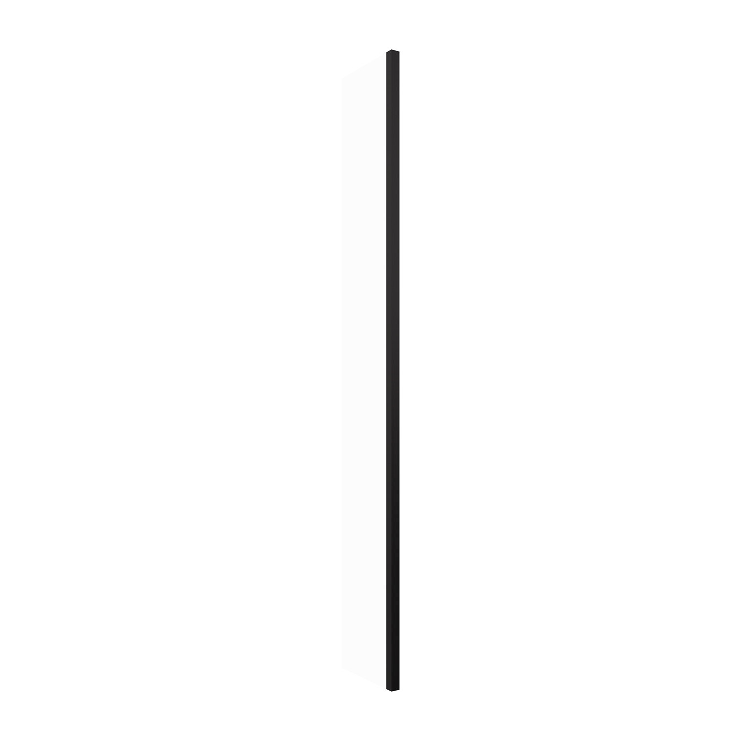 Omnires Marina mampara de ducha walk-in 30 cm negro mate/vidrio transparente DNR30XBLTR