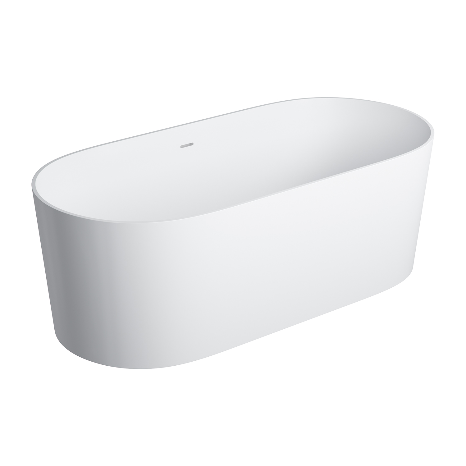 Omnires Ovo M+ bañera exenta 160x75 cm oval blanco OVO160WWZPBM