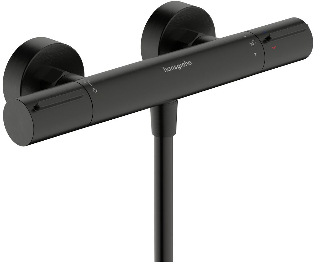 Hansgrohe Ecostat Element grifo para ducha a pared con termostato cromo-negro 13346340