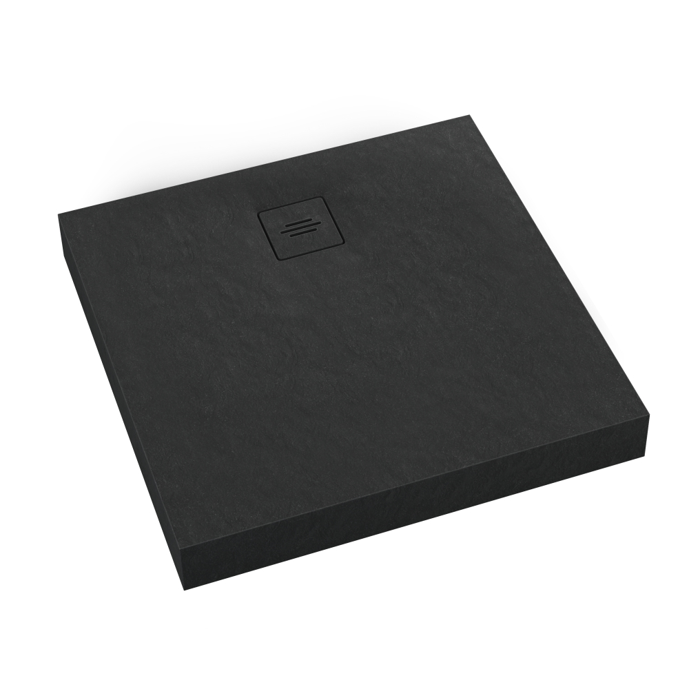 Schedline Nonlimits Black Stone plato de ducha cuadrado 100x100 cm negro 3ST.N2K-100100/C/ST-M1/C/ST