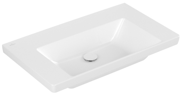 Villeroy & Boch Subway 3.0 lavabo 80x47 cm rectangular para mueble blanco brillante 4A708301