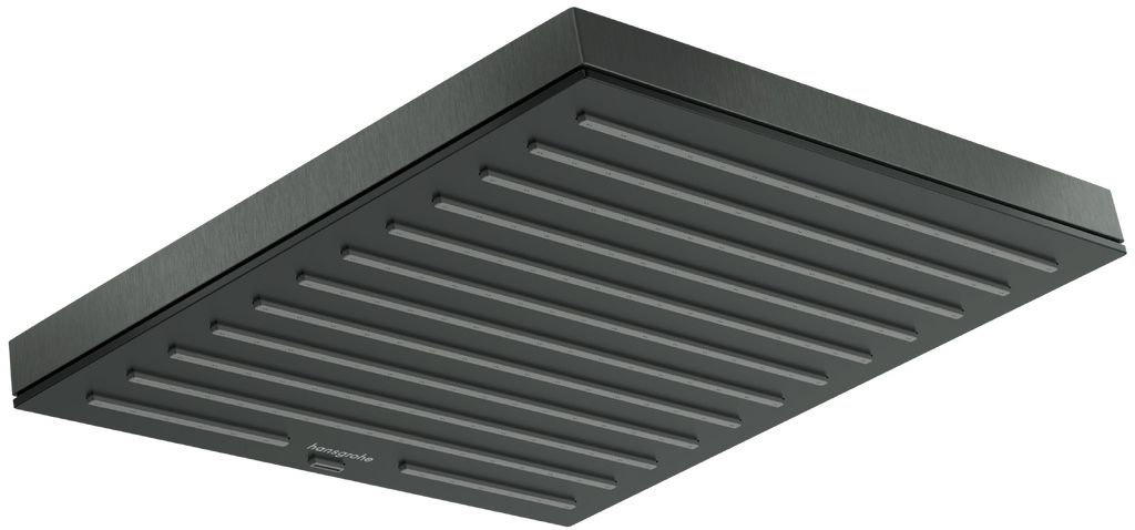 Hansgrohe Pulsify E ducha con efecto lluvia 26x26 cm cuadrada cromo-negro 24330340
