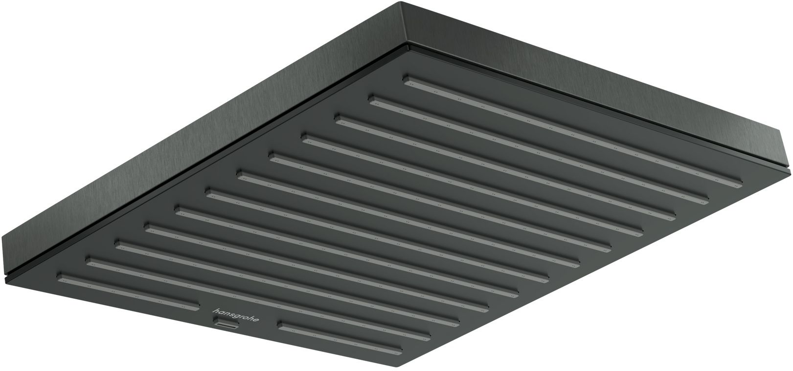 Hansgrohe Pulsify E ducha con efecto lluvia 26x26 cm cuadrada cromo-negro 24331340