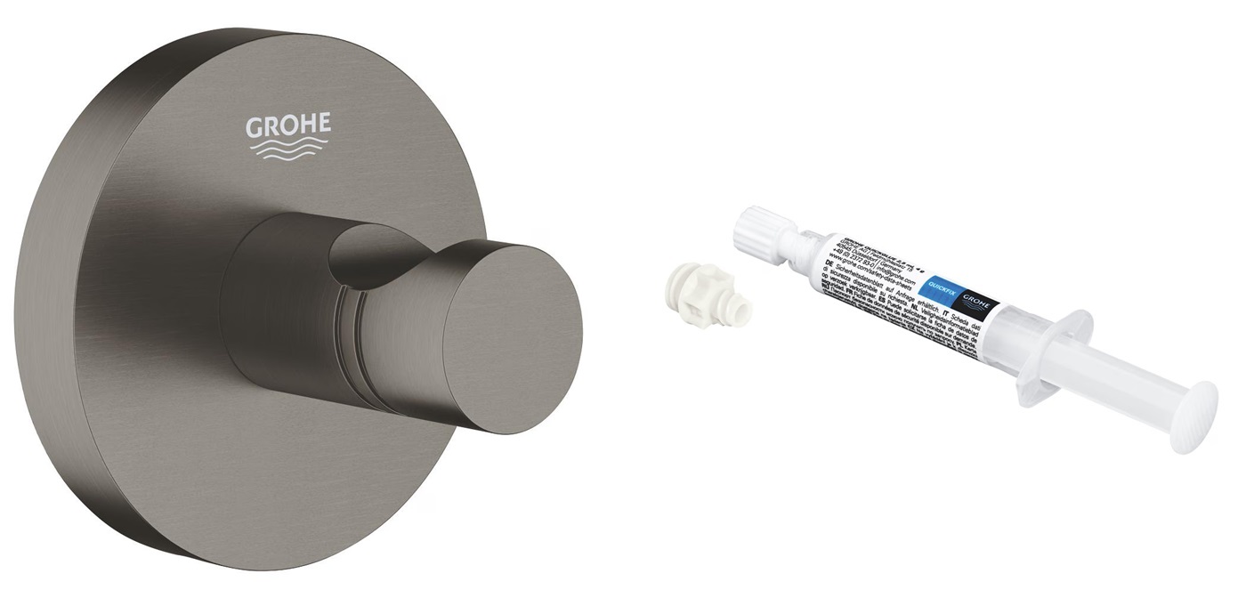 Conjunto toallero Grohe Start 41173AL0, pegamento Grohe QuickGlue 41127000