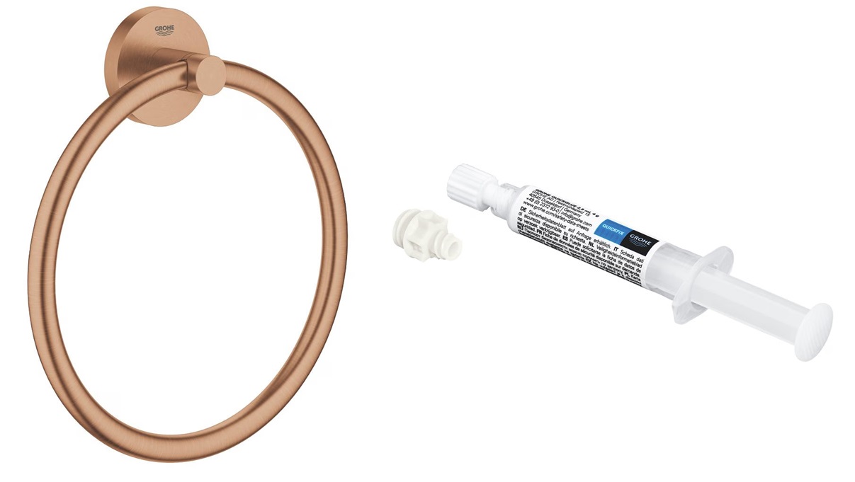 Conjunto toallero Grohe Start 41174DL0, pegamento Grohe QuickGlue 41127000