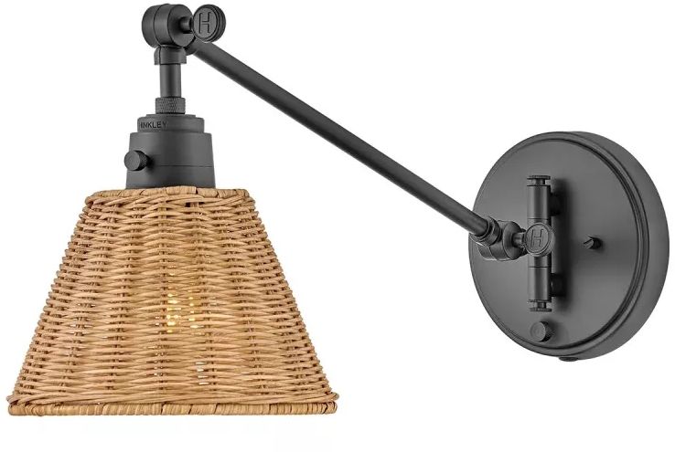 Elstead Lighting Arti lámpara de pared 1x60 W negro-beige HK-ARTI-1W-BK-NR