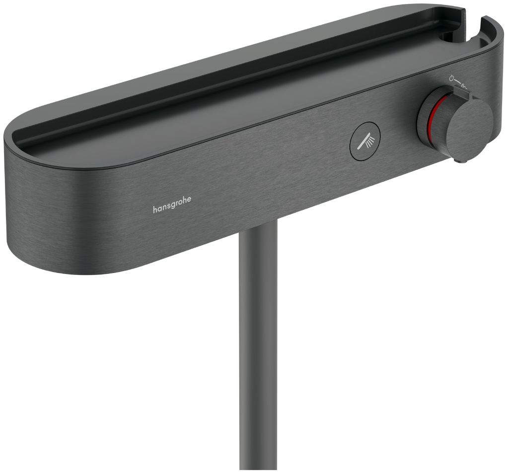 Hansgrohe ShowerTablet Select grifo para ducha a pared con termostato cromo-negro 24360340