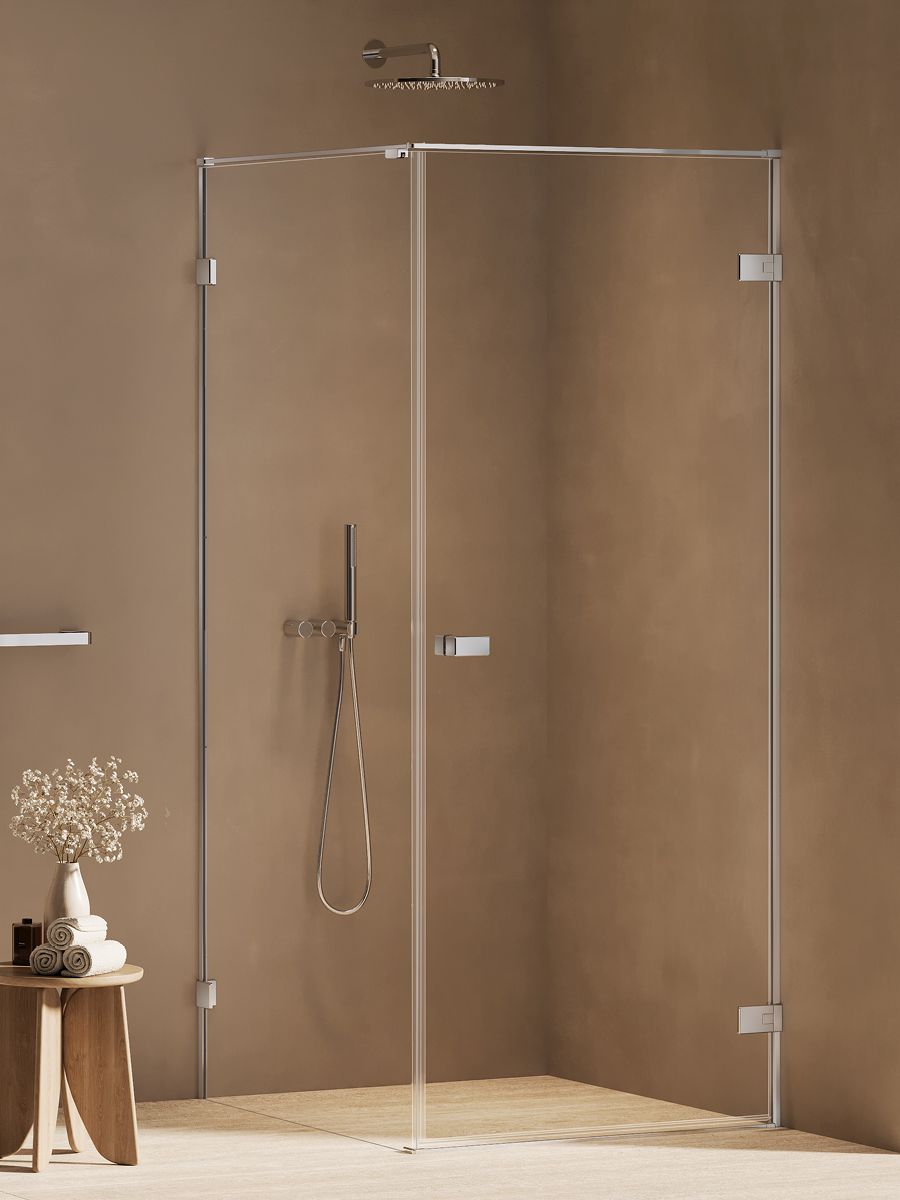 New Trendy Oxia cabina de ducha 120x70 cm cromo brillo/vidrio transparente AXJ-0083